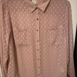 A New Day Target long sleeve button up blouse
